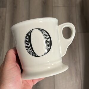 Anthropologie classic monogram mug O